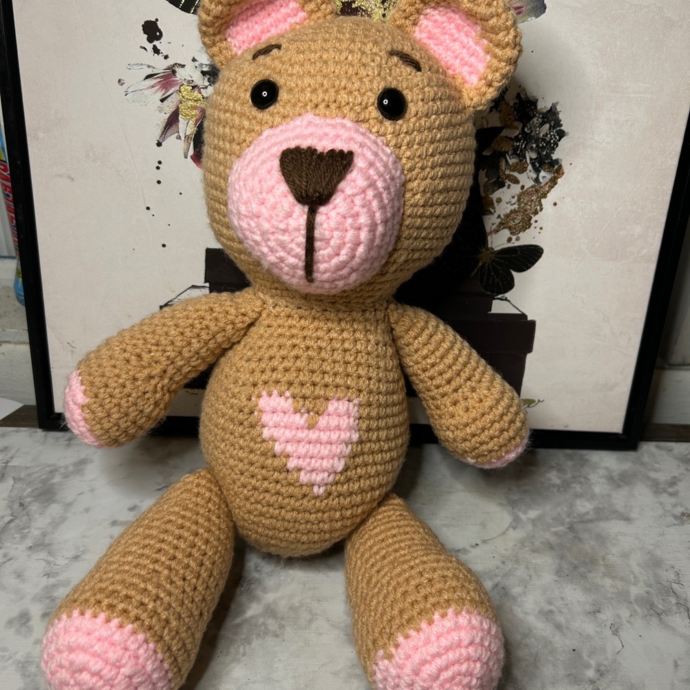 Crochet Teddy Bear - Handmade